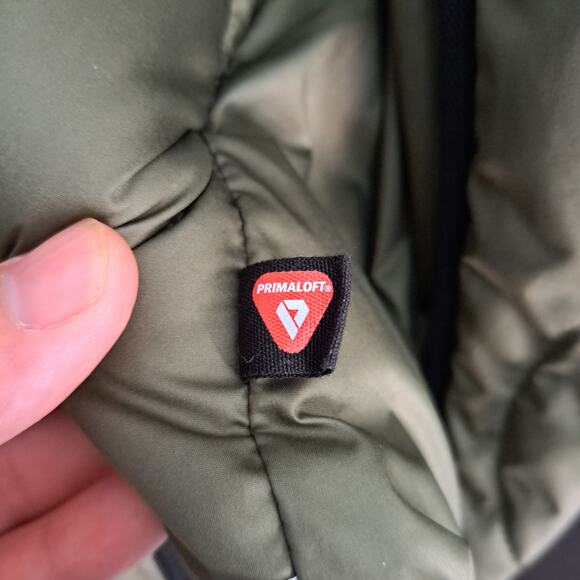 Everlane The ReNew Long Liner Quilted Coat Kalamata Green Oversized Wms Large - Picture 10 of 10